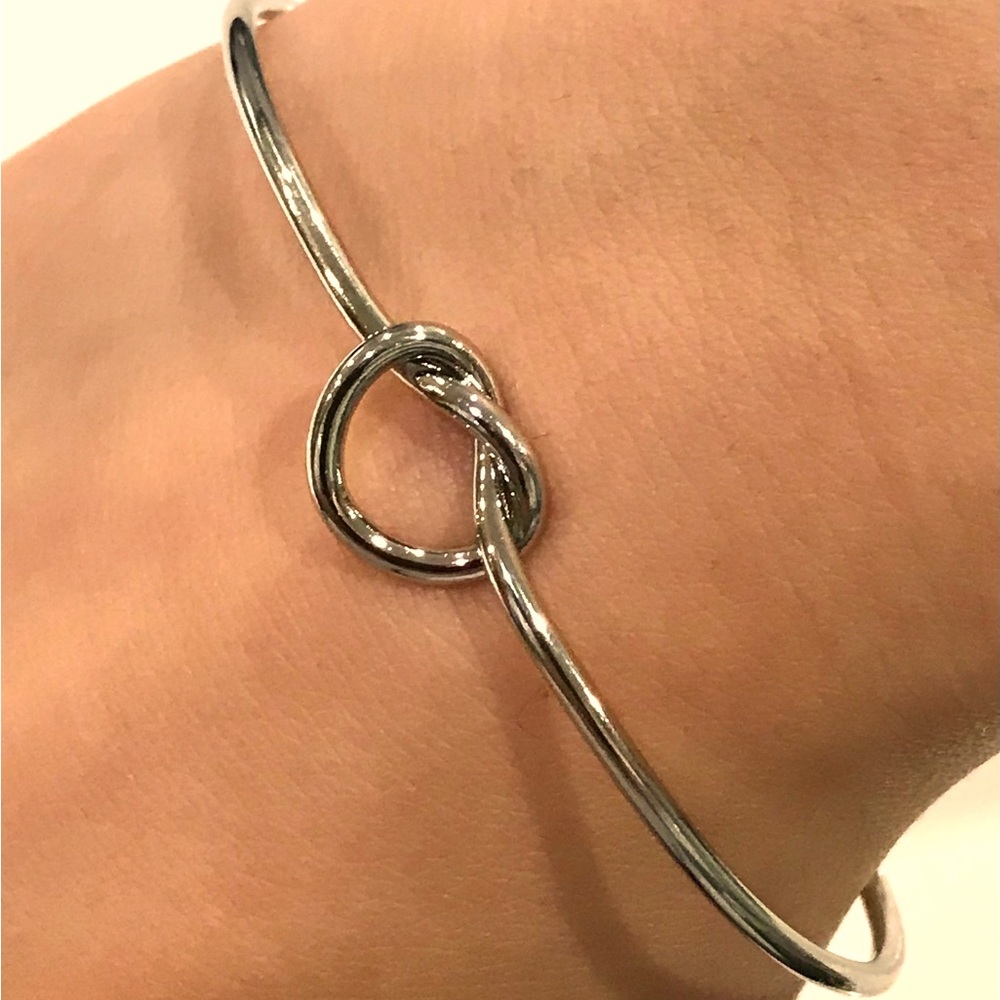 Heart knot Cuff Adjustable Bracelet